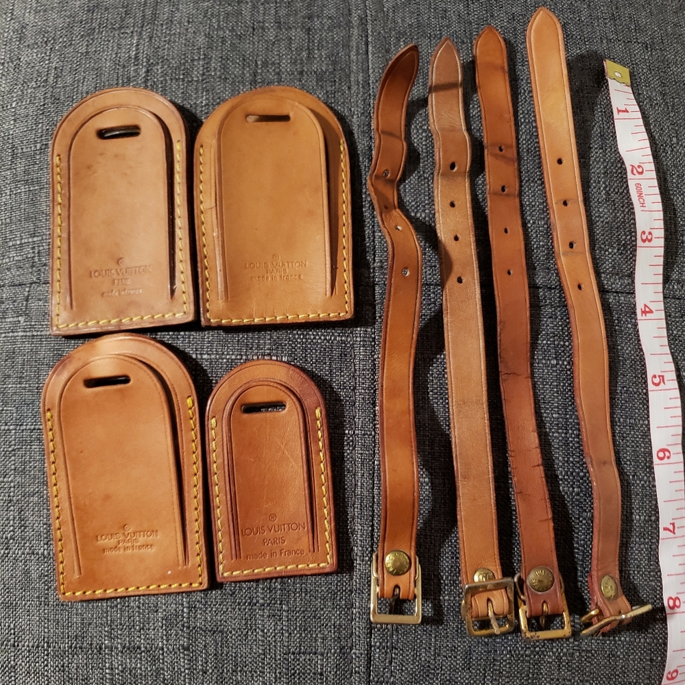 Lot of Four authentic Louis Vuitton Luggage Tags